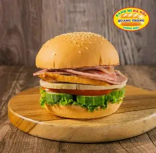 Hình ảnh Hamburger Thịt Chả 