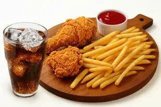 Hình ảnh Combo 1 (2 miếng gà lớn, khoai tây chiên, 1 Pepsi)