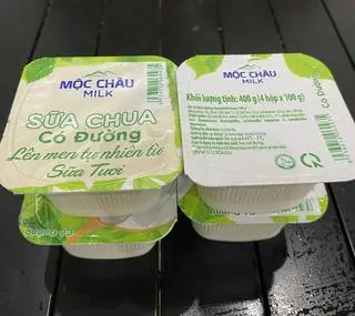 Hình ảnh Sữa Chua Mộc Châu Có Đường  1 Hộp