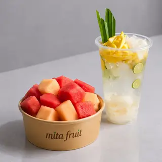 Hình ảnh Nước dừa tắc | Combo Mita Giải Nhiệt (Dưa lưới + dưa hấu)