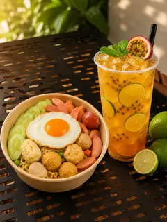 Hình ảnh 4. Combo Đặc Biệt (Mì trộn đặc biệt, Trà chanh dây +1 trứng )
