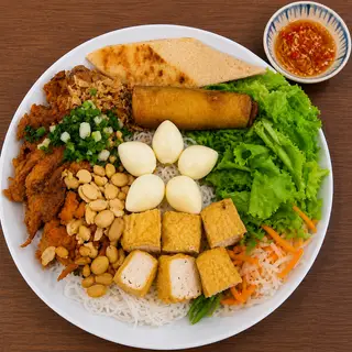 Hình ảnh đại tiệc topping - Chả giò