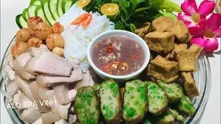 Hình ảnh Bún đậu thịt bắp