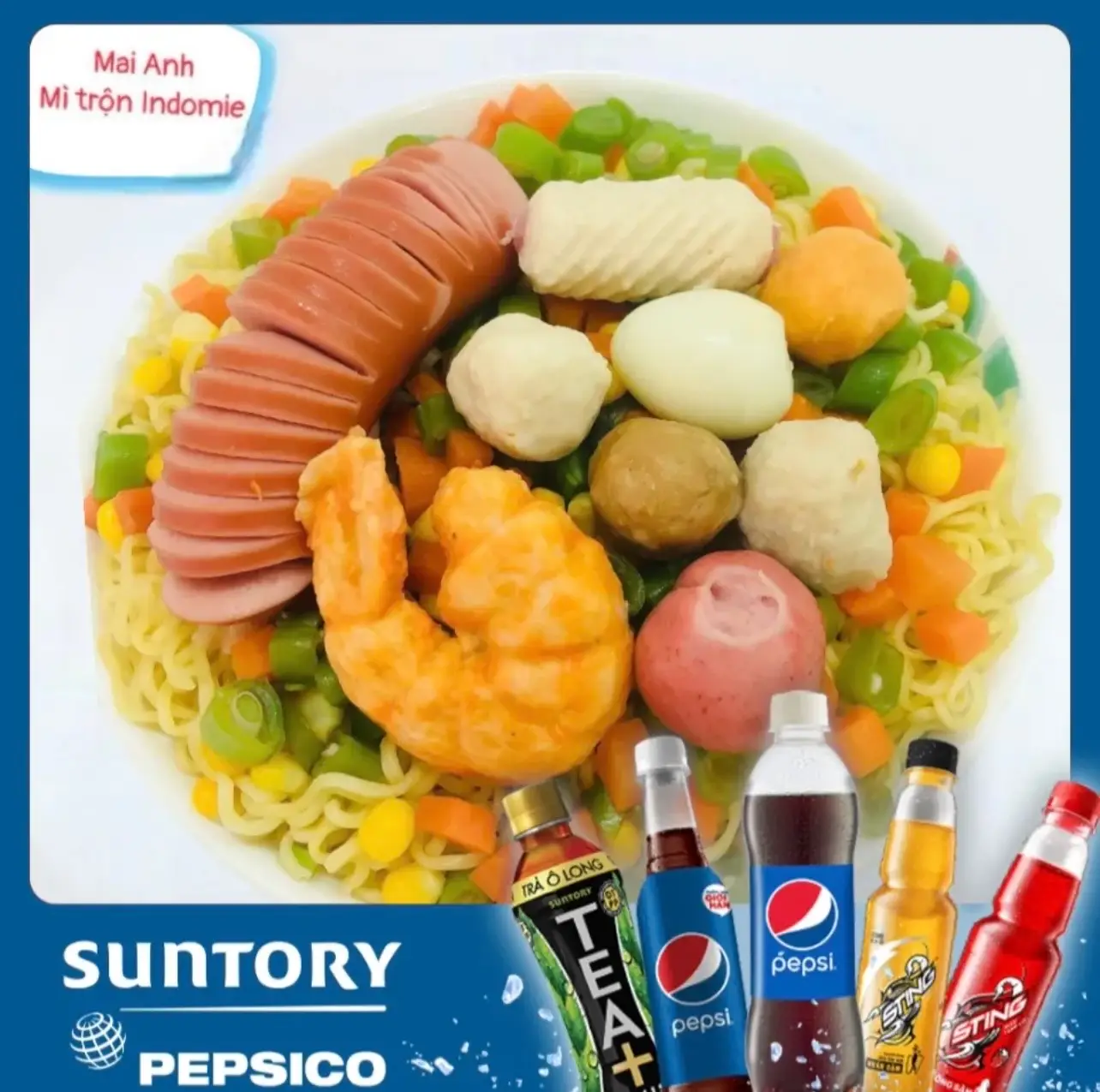 Hình ảnh Combo 1 Người: Mì Đặc Biệt Kèm Pepsi