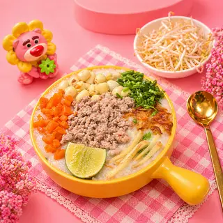 Hình ảnh Cháo Thịt Bò Bằm Hạt Sen