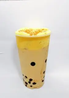 Hình ảnh Trà sữa kem trứng dừa nướng