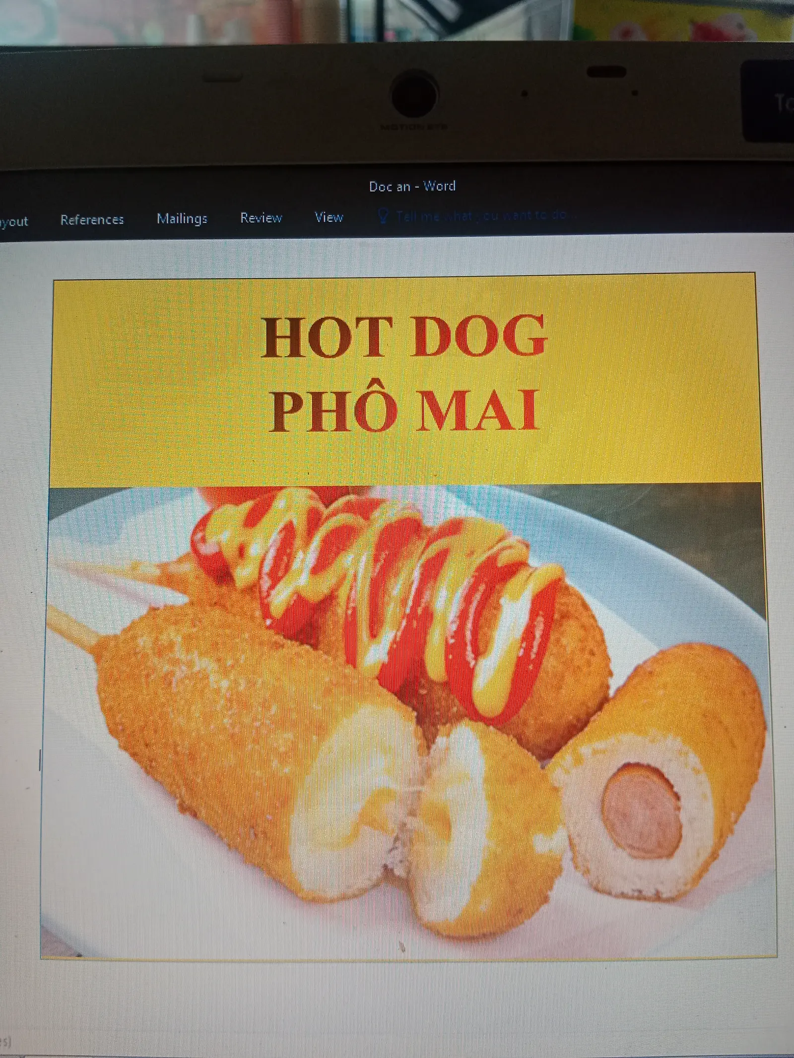 Hình ảnh hotdog phô mai