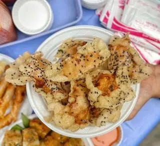 Hình ảnh Bánh tráng mè chiên