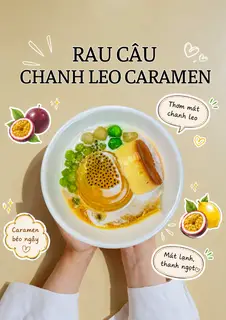 Hình ảnh Thạch chanh leo caramen