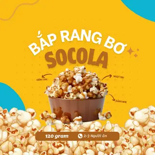 Hình ảnh Bắp rang bơ vị socola - Chocolate flavored popcorn