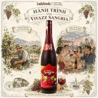 Hình ảnh Vivazz Sangria Red Wine 750ml - 7%