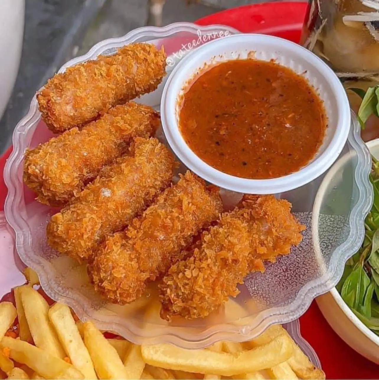 Hình ảnh Mì Trộn Nem Chua Rán Nhiều Mì