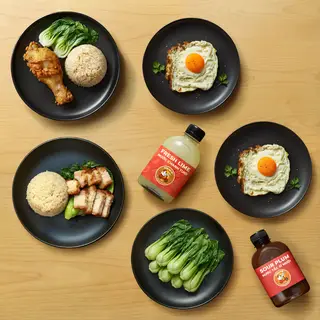 Hình ảnh Combo 2 Người Cơm Đùi Gà + Cơm Heo Quay – Tiết kiệm 89k 