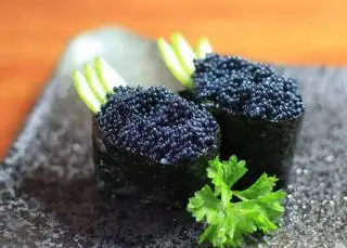 Hình ảnh Caviar Sushi/Trứng cá tầm đen