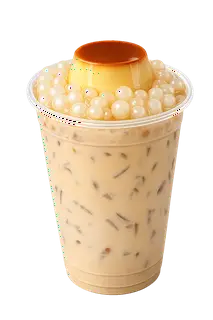 Hình ảnh Trà sữa Truyền Thống Trân Châu Bánh Flan