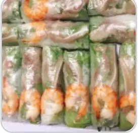 Hình ảnh combo 10 gỏi cuốn tai heo tôm 