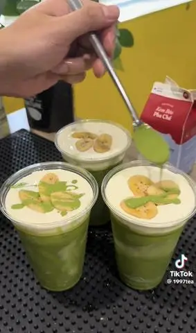Hình ảnh Sữa Chuối Matcha Giòn