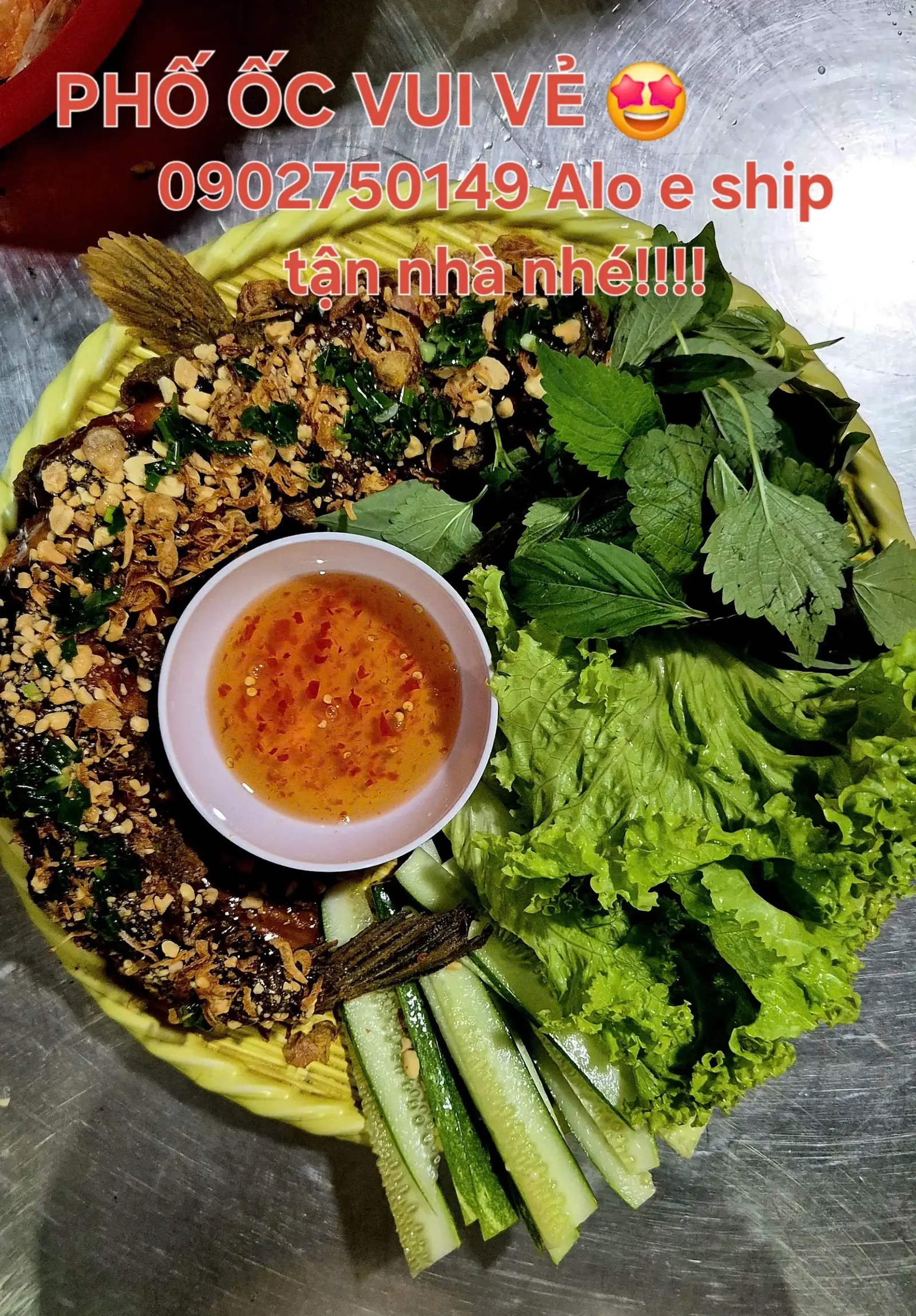 Hình ảnh Cá lóc chiên giòn sốt me