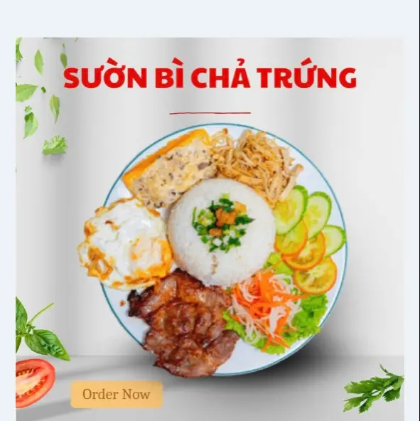 Hình ảnh CƠM SƯỜN CỐT LẾT ĐẦY ĐỦ 
