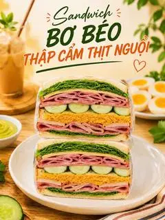 Hình ảnh Sandwich Thập Cẩm Thịt Nguội (1bánh)