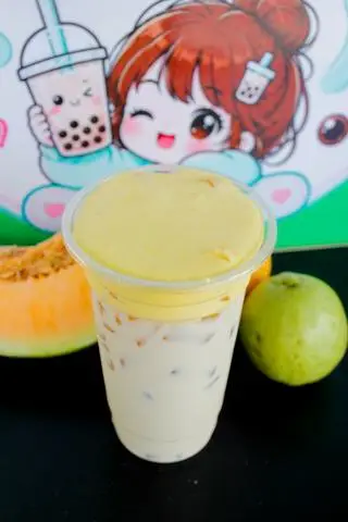 Hình ảnh Trà sữa truyền thống sốt khoai môn kem trứng khè