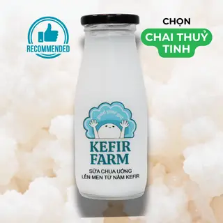 Hình ảnh Sữa Kefir vị NGUYÊN BẢN - 300ml GLASS BOTTLE