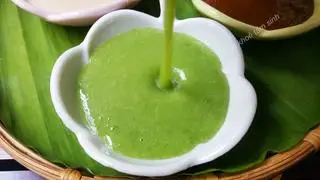 Hình ảnh 1 phần râu + dưa leo +nước chấm +muối tiêu chanh 