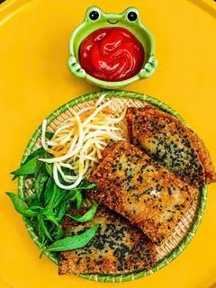 Hình ảnh Bánh tráng kẹp chả cá
