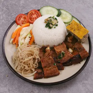 Hình ảnh Cơm tấm ba chỉ bì chả