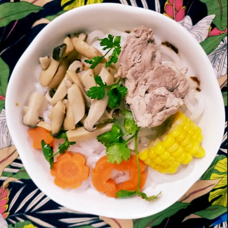 Hình ảnh  COMBO 2 BÁNH CANH XƯƠNG NẠC+NẤM BEBI + GIÒ HEO 