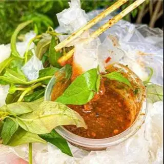 Hình ảnh bánh tráng chấm