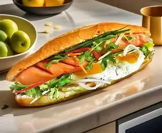 Hình ảnh Bánh mì xúc xích