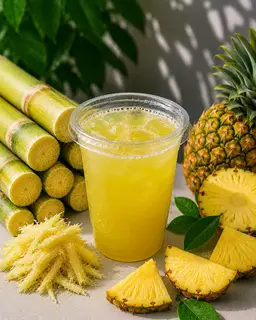 Hình ảnh Nước Ép Mía Mix Thơm - Ly Lớn 800ml