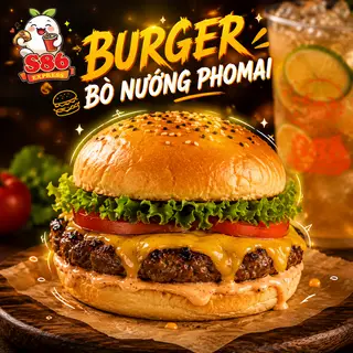 Hình ảnh BURGER BÒ NƯỚNG PHOMAI