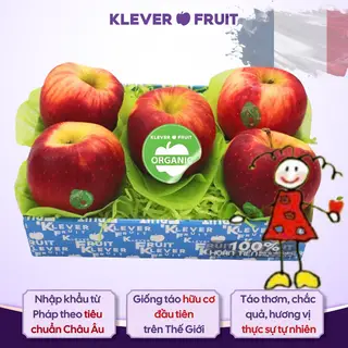 Hình ảnh Táo Juliet Organic Pháp size nhỏ - khay 05 quả - Klever Fruit