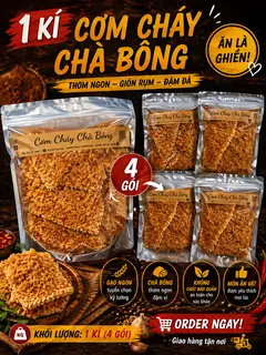 Hình ảnh COMBO 1KG (4 gói) Cơm Cháy Siuu Chà Bông