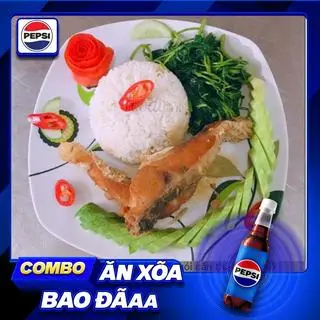 Hình ảnh Combo cơm cá chấm kho + pepsi 