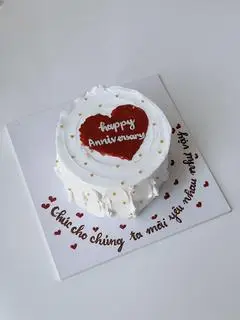Hình ảnh Bánh tim đỏ
