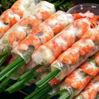 Hình ảnh gỏi cuốn tôm tươi siêu nhiều không rau