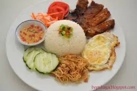 Hình ảnh CƠM TẤM SƯỜN CHẢ ỐP LA