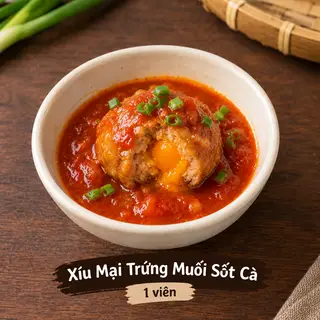 Hình ảnh Xíu mại trứng muối sốt cà chua
