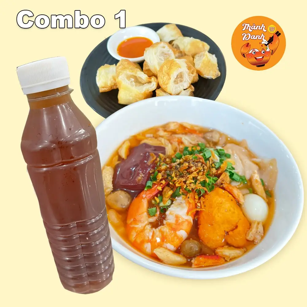 Hình ảnh Combo 1: Bánh Canh Cua + 1 Quẩy + 1 Nước Sâm 