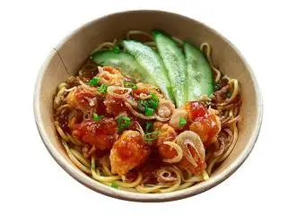 Hình ảnh Combo mì trộn gà viên 
