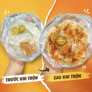 Hình ảnh Bánh tráng vò muối sặc tắc siêu cay(1 bịch)