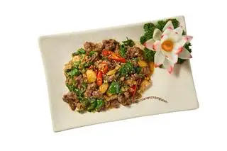 Hình ảnh Đà điểu xào húng quế