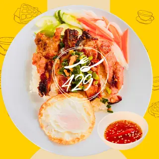 Hình ảnh Cơm Sườn, Ốp la ( 2 phần )