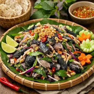 Hình ảnh Gỏi Nấm Gà Đen H'Mông 