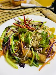 Hình ảnh Hủ tiếu áp chảo Chay