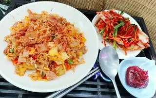 Hình ảnh cơm chiên kim chi