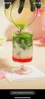 Hình ảnh Matcha việt quất 